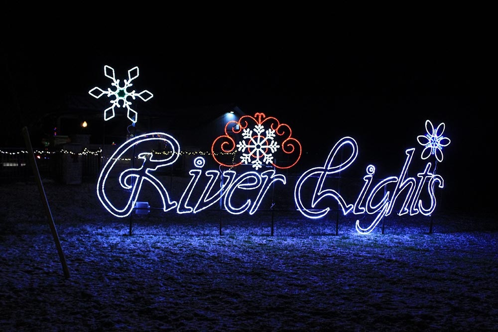 Chirstmas lights at night