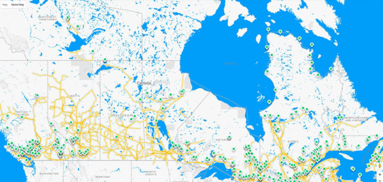 Hydro map