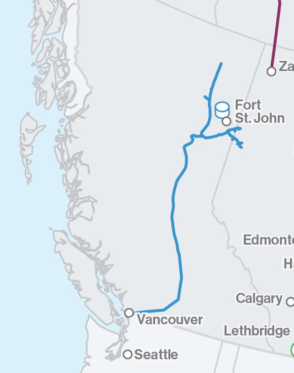 British Columbia map