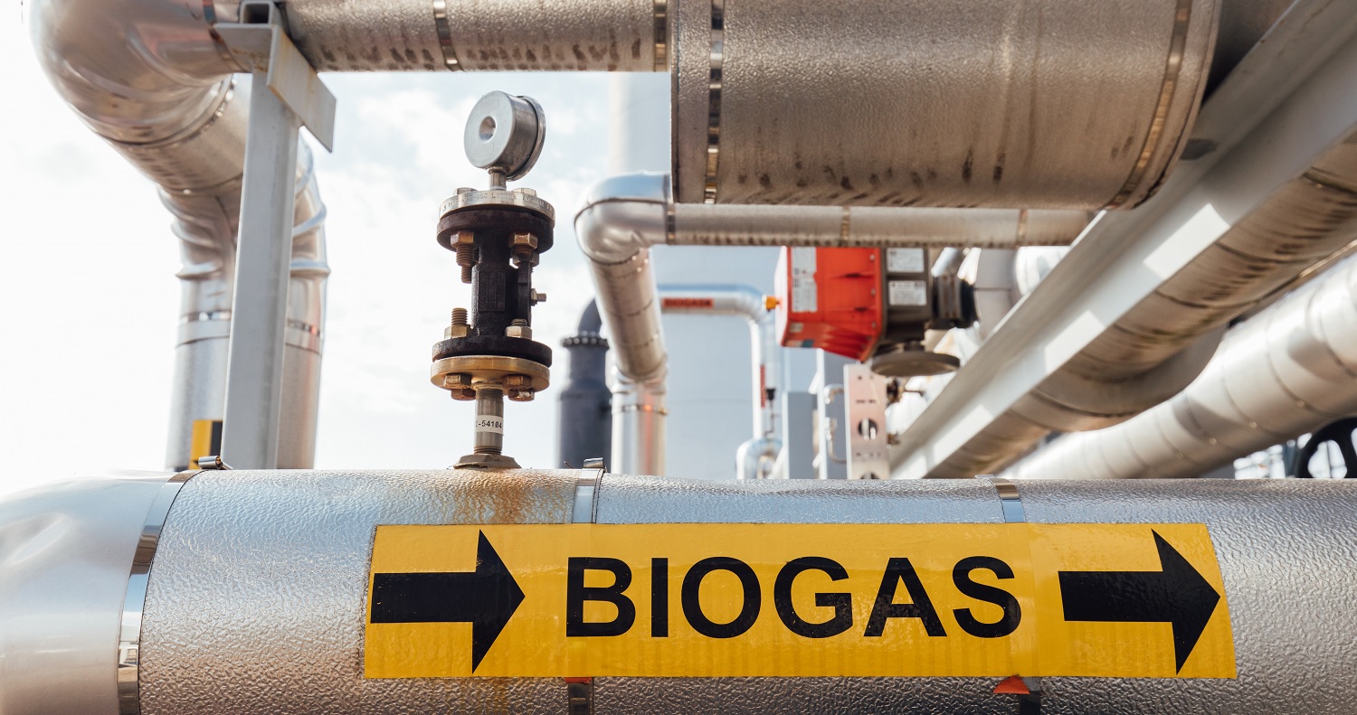 Silver biogas pipelines